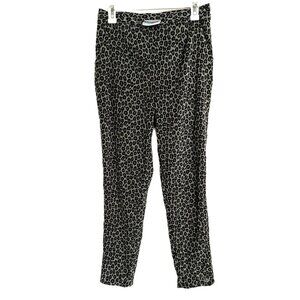 Soft leopard cigarette pants